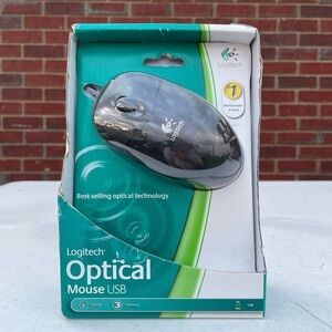 Logitech Optical Mouse 3 Buttons USB Model 931369-0403 not opened Sealed New